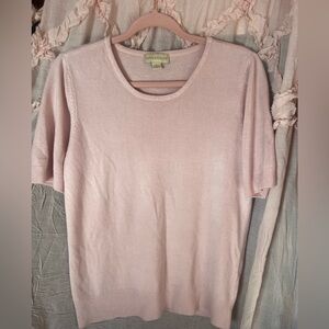 Appleseed's Light Pink Crew Neck Sweater
